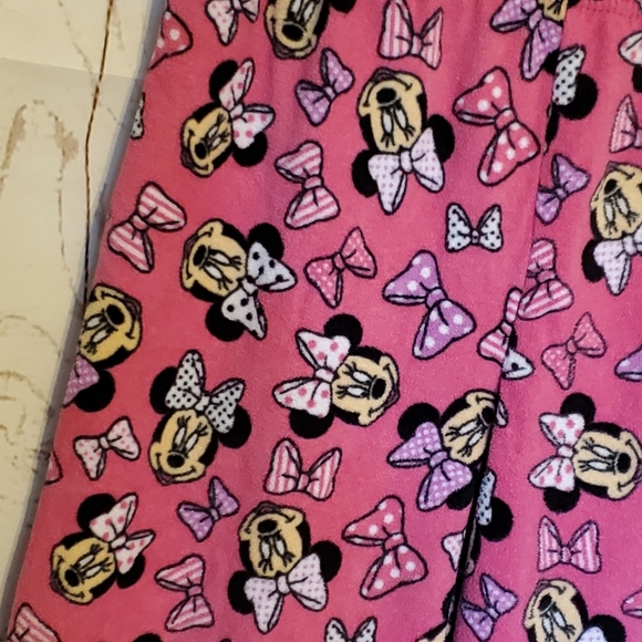 Disney Minnie Mouse pajama bottoms pink size Medium juniors - Picture 3 of 10